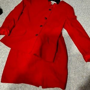 Casual Corner red business suit...size 10